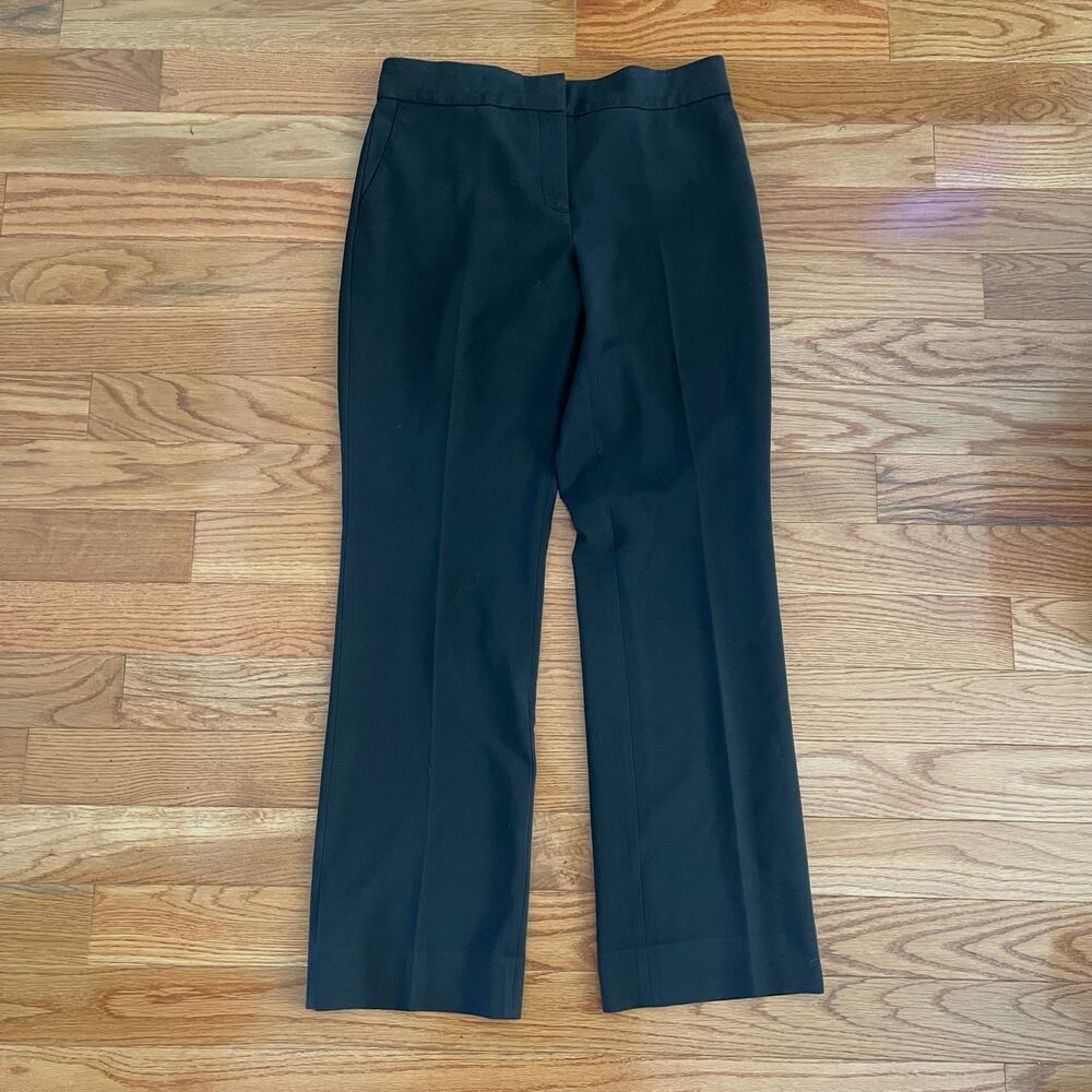 J Crew 365 Edie Full Length Trouser Black Suiting Pants Womens 14 Tall 14T G9066
